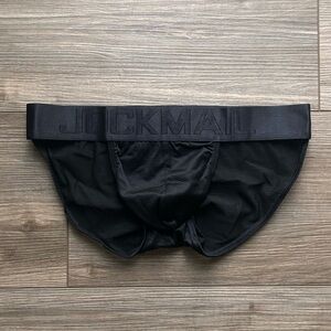 JOCKMAIL | Low Rise Mesh Sports Brief in Onyx Black (Small)